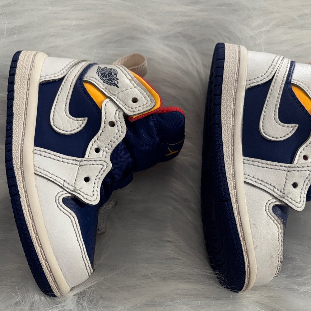 Kids Blue and White Sneakers